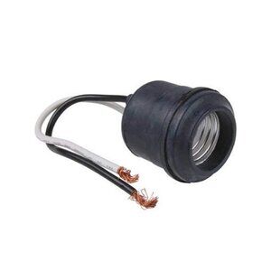 Legrand Pass & Seymour 201CC12 Medium Base A26 Rubber Pigtail Lamp Holder